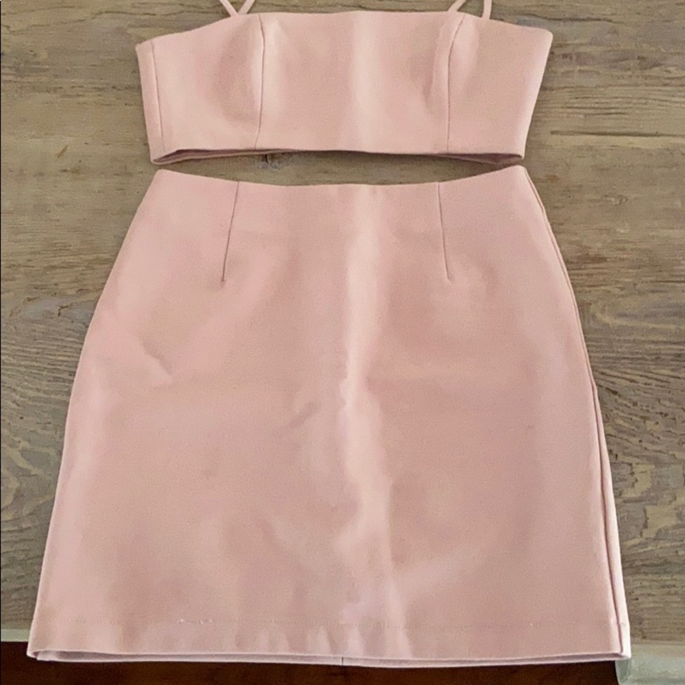 2 piece top and skirt set